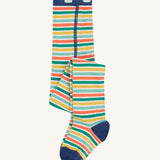 Frugi norah tights farm life stripe design