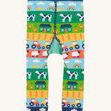 Frugi Little Knitted Leggings - Farm Fairisle / Tractor