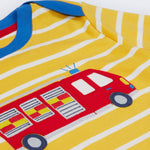 Frugi Orion Applique Top - Fire Engine