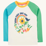 Frugi Tamar Raglan Top - Grow Your Own Way