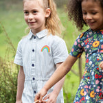 Frugi blue striped jumpsuit grow your own way design 