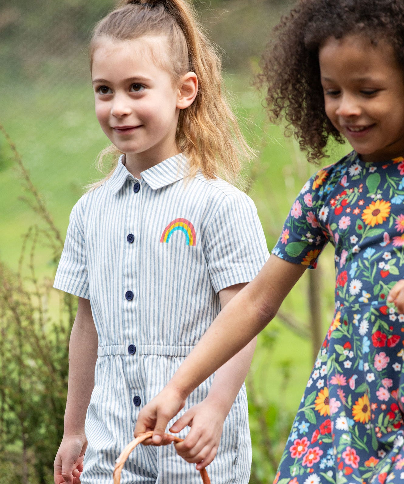 Frugi blue striped jumpsuit grow your own way design 