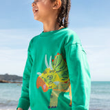 Frugi Owen Top - Iguana / Triceratops