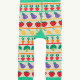 Frugi Little Knitted Leggings - Veg Fairisle / Veg Pals