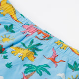 Frugi blue leggings dinoland waist detail