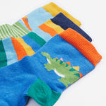 Frugi Little Socks 3 Pack - Dino