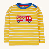 Frugi Orion Applique Top - Fire Engine