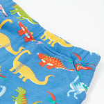 Frugi blue joggers dino roar waist detail