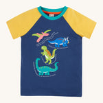 Frugi Renny Raglan T-Shirt - Dino