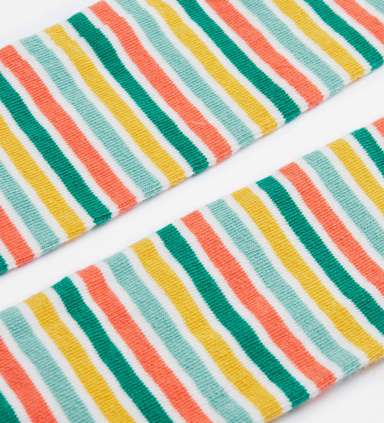 Frugi norah tights farm life stripe print detail