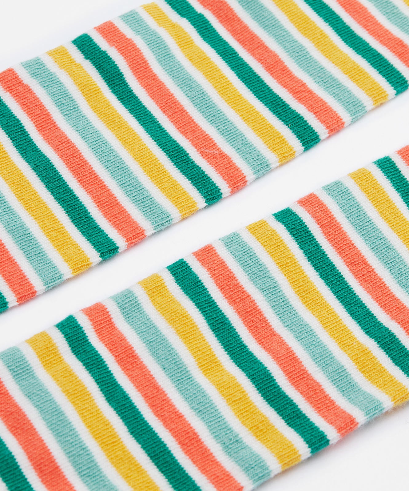 Frugi norah tights farm life stripe print detail