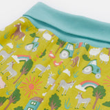 Frugi green parnsip pants farm life waist detail