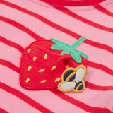 Frugi Camille Applique T-Shirt - Strawberry