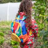 Frugi backpack rainbow sun design 