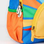 Frugi backpack rainbow sun side pocket detail