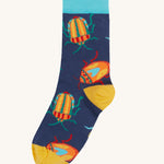 Frugi rock my socks beetles design