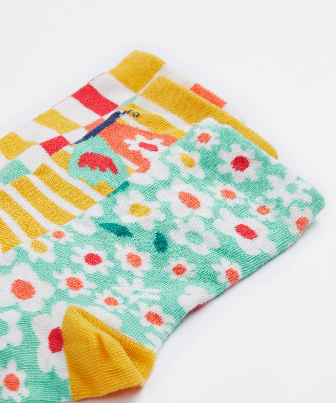 Frugi rock my socks butterfly cuff detail