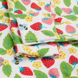 Frugi Easy Dressing Babygrow - Strawberry Field