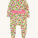 Frugi Easy Dressing Babygrow - Strawberry Field