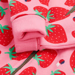 Frugi Snuggle Suit - Strawberry Pals