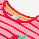 Frugi Camille Applique T-Shirt - Strawberry