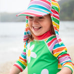 Frugi Little Swim Legionnaires Hat - Summer Stripe