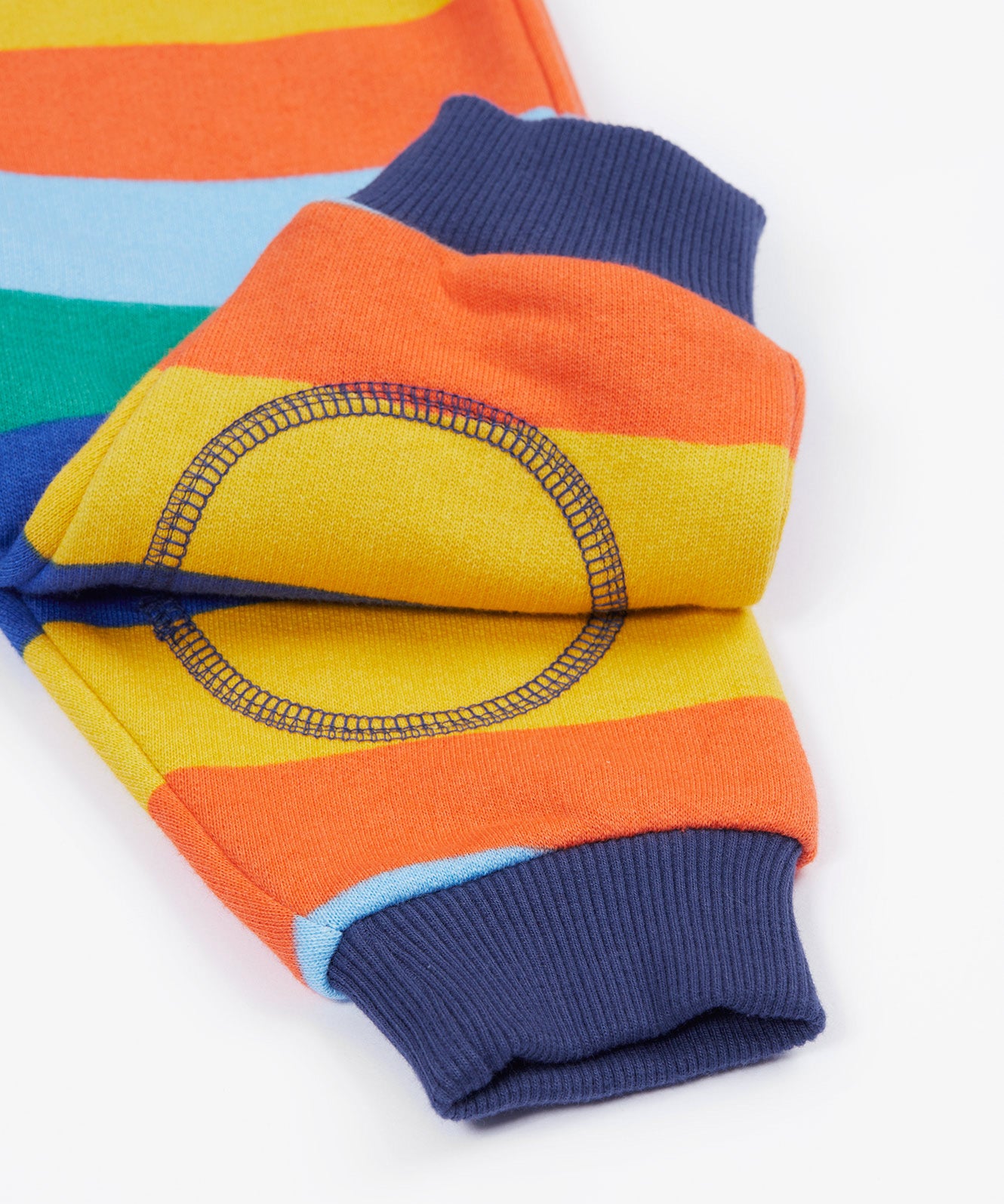 Frugi snuggle crawlers bold stripe cuff detail