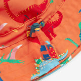 Frugi Harbour Adjustable Swim Hat - Dino-Roar!