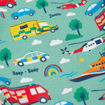 Frugi orange stripe to the rescue design print detail