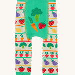 Frugi Little Knitted Leggings - Veg Fairisle / Veg Pals