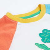 Frugi Rafe Raglan T-Shirt - Vegetable Pals