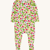 Frugi Easy Dressing Babygrow - Strawberry Field