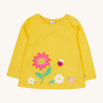 Frugi Carmen Applique Top - Flower