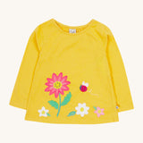 Frugi Carmen Applique Top - Flower