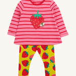 Frugi Ottlie Outfit - Strawberry Pocket