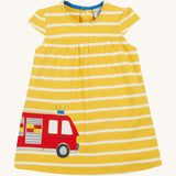 Frugi Layla Wrap Around Dress - Fire Engine