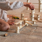 Grapat wooden woodland set stacking blocks detail