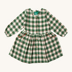 LGR Check Pocket Dress - Fern Green