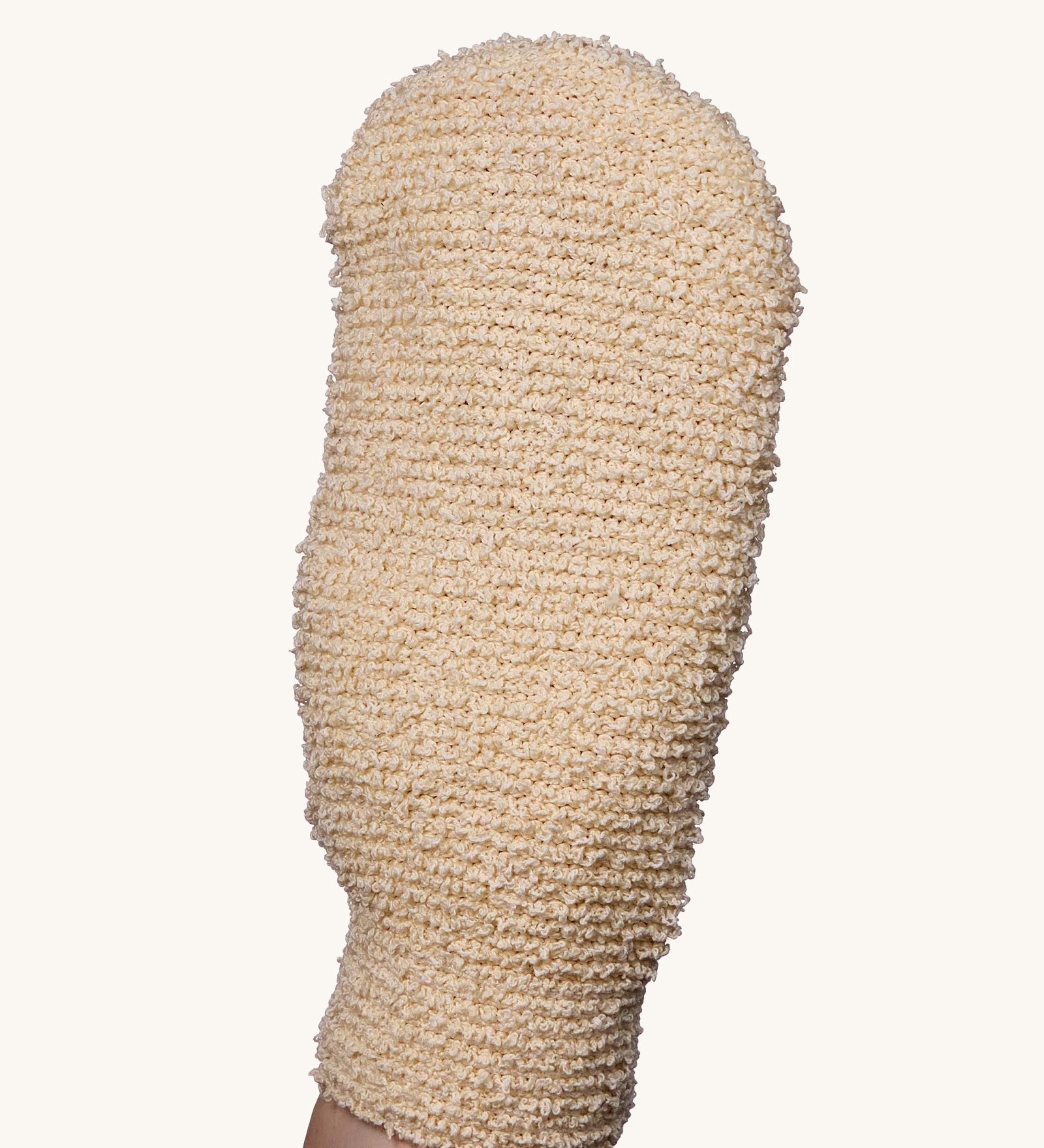 Green People Exfoliating Mitt made from cotton and hemp