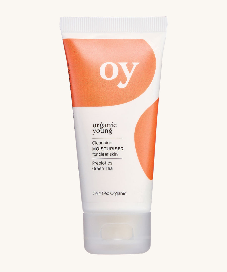 OY! Clear Skin Cleansing Moisturiser pictured on a plain background