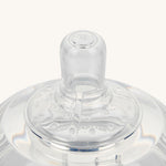 The flow hole of the medium Generation 3 Silicone Bottle Anti-Colic Nipple is a 3 small hole design