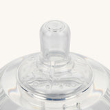 The flow hole of the medium Generation 3 Silicone Bottle Anti-Colic Nipple is a 3 small hole design