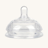 Generation 3 Silicone Bottle Anti-Colic Nipple. The Anti-Colic Bottle Nipple is compatible with all Gen. 3 Bottles. On a cream background