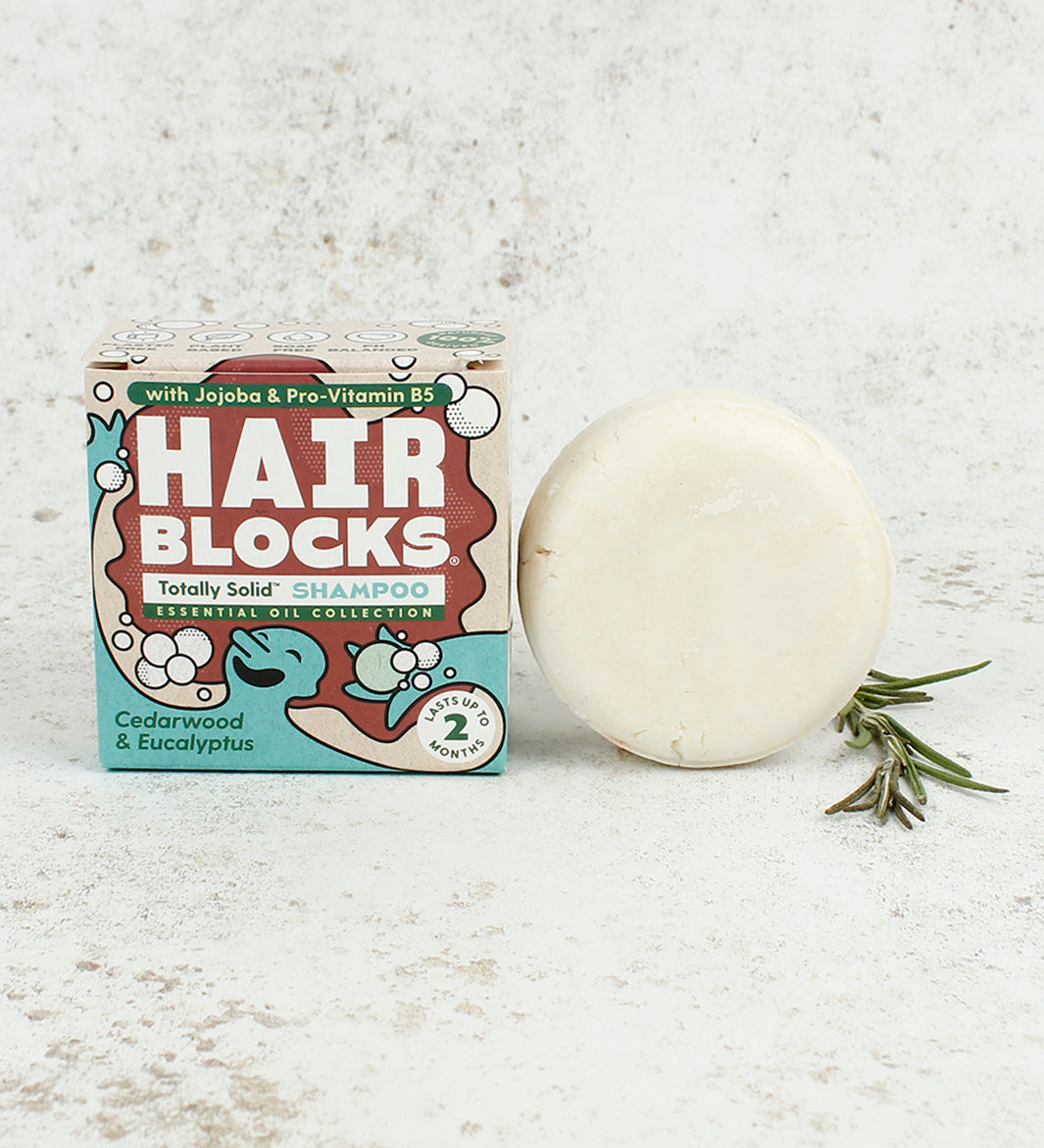 Cedarwood and Eucalyptus Hair Blocks Solid Shampoo Bar