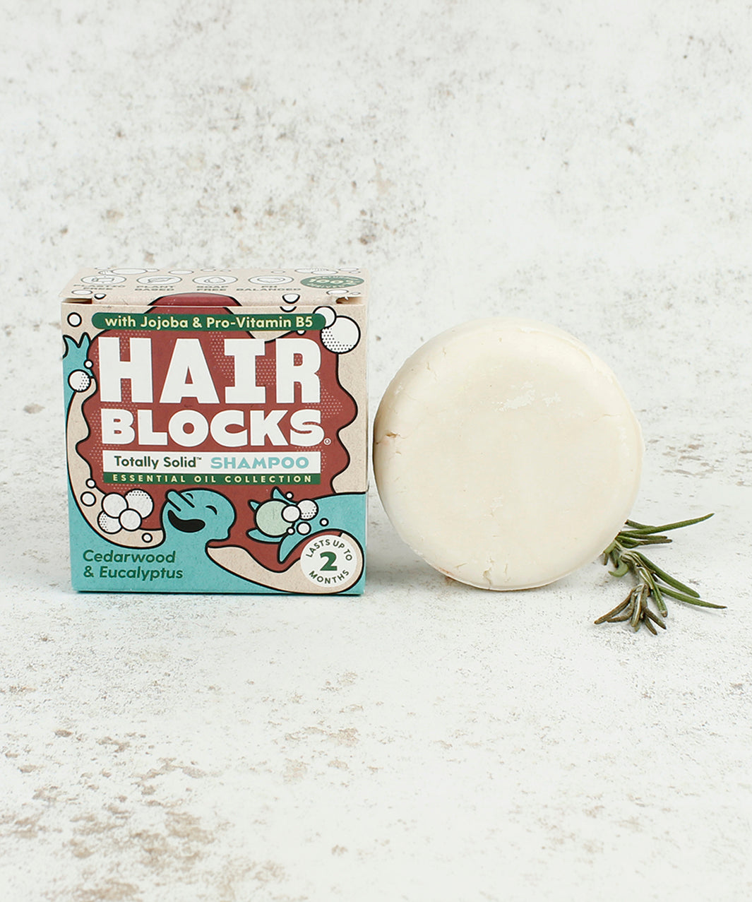 Cedarwood and Eucalyptus Hair Blocks Solid Shampoo Bar