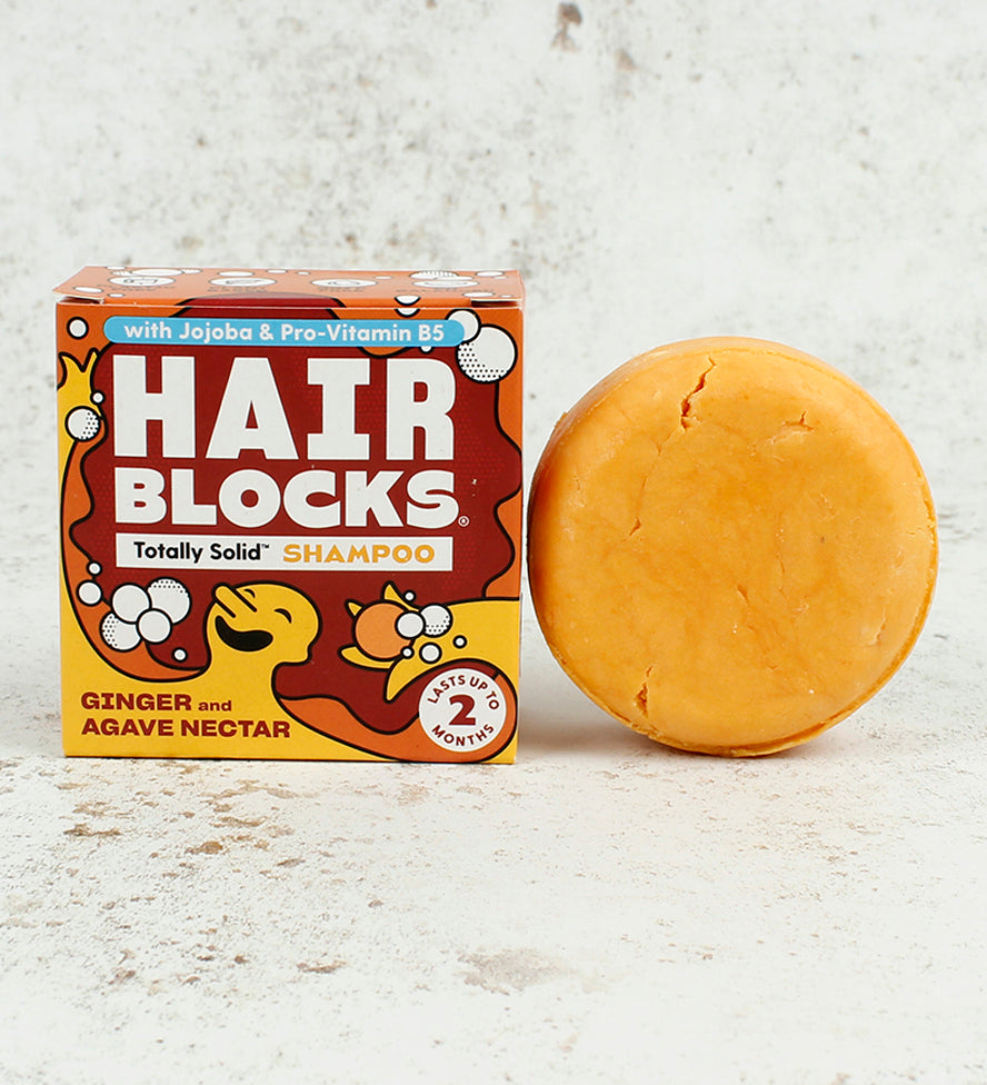 Ginger and Agave Nectar Hair Blocks Solid Shampoo Bar