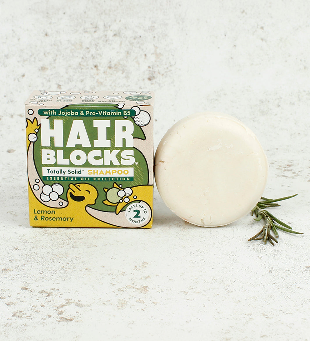 Lemon and Rosemary Hair Blocks Solid Shampoo Bar