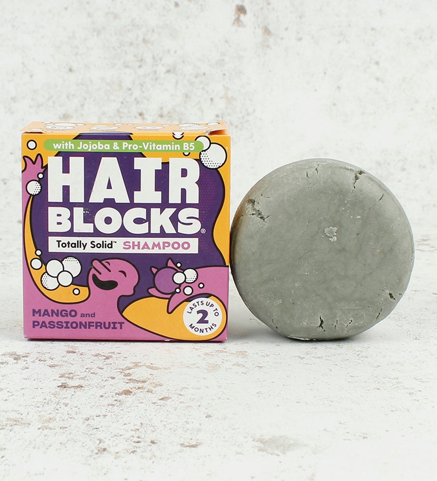 Mango and Passionfruit Hair Blocks Solid Shampoo Bar