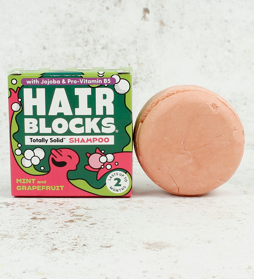 Mint and Grapefruit Hair Blocks Solid Shampoo Bar