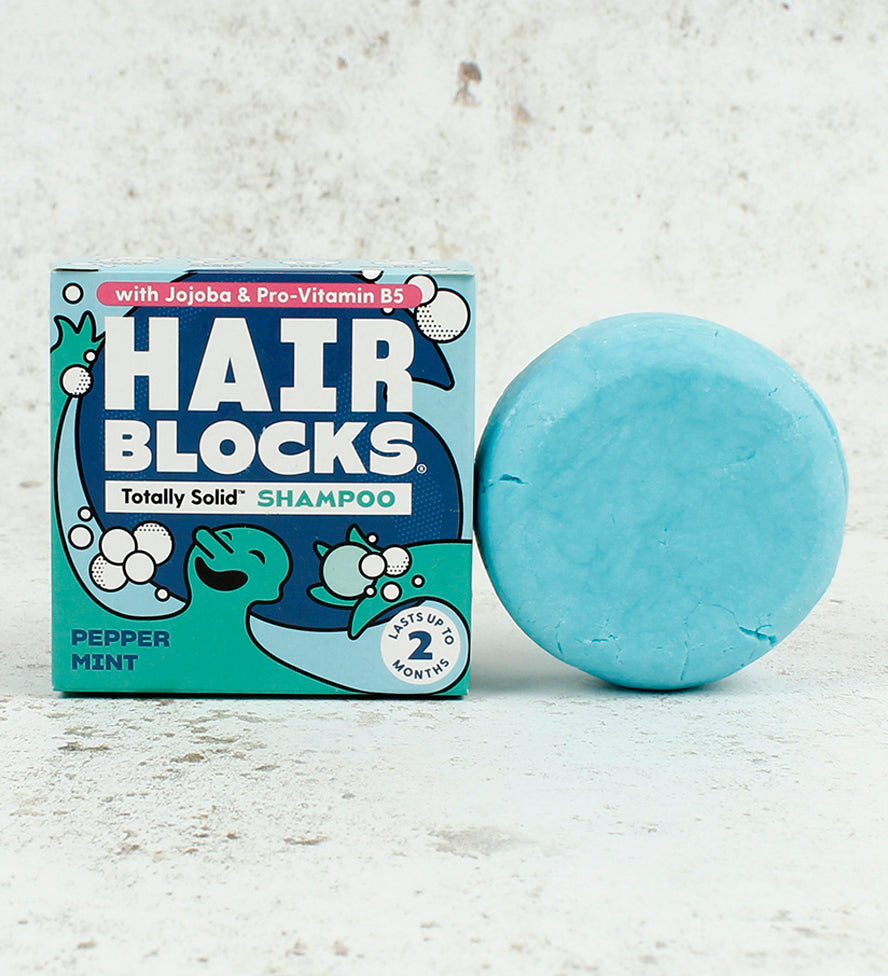 Peppermint Hair Blocks Solid Shampoo Bar